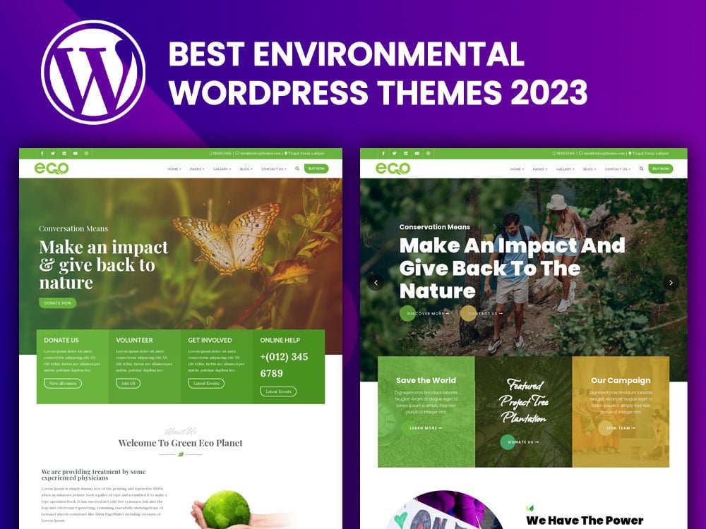 Best Environmental WordPress Themes 
