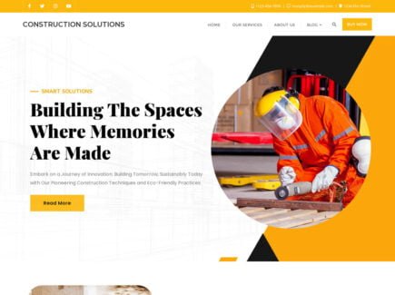 free construction WordPress theme
