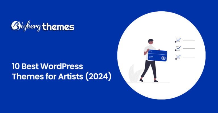 10 Best WordPress Themes For Artists 2024 768x399 