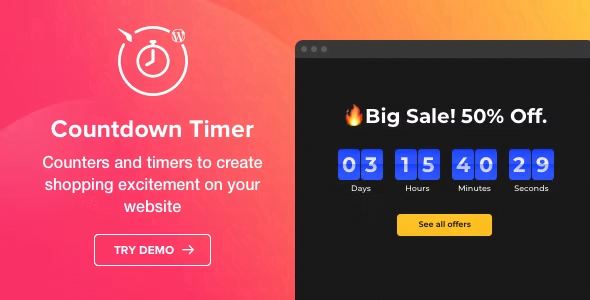 Countdown Timer - WordPress Countdown Timer plugin - Best WordPress Countdown Timer Plugins