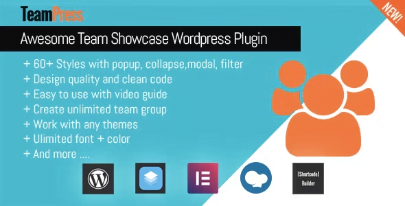 2. TeamPress – Team Showcase plugin
