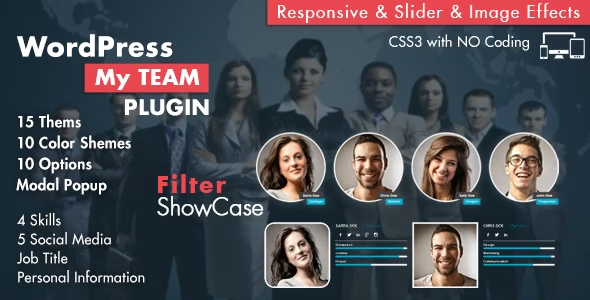 5. My Team Showcase WordPress Plugin
