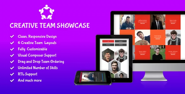 7. Creative Team Showcase – Team Member Showcase WordPress Plugin & Team Editor
