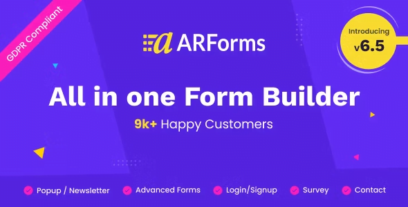 6. ARForms: WordPress Form Builder Plugin
