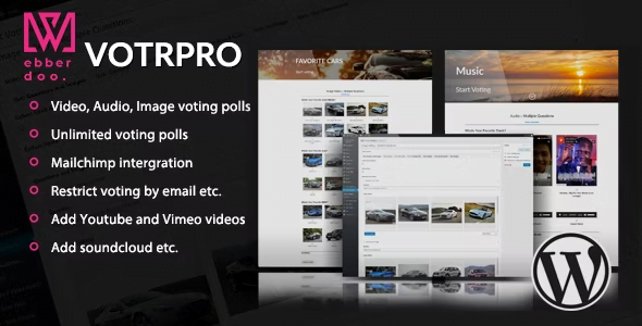 2. Votr Pro - Easy WordPress Vote Poll Plugin